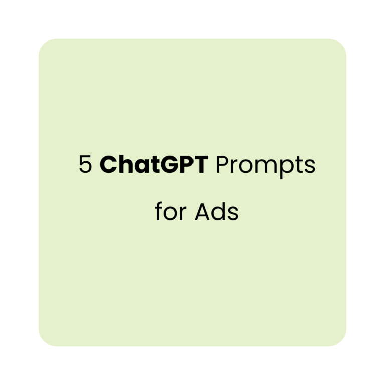 ChatGTP prompts for ads